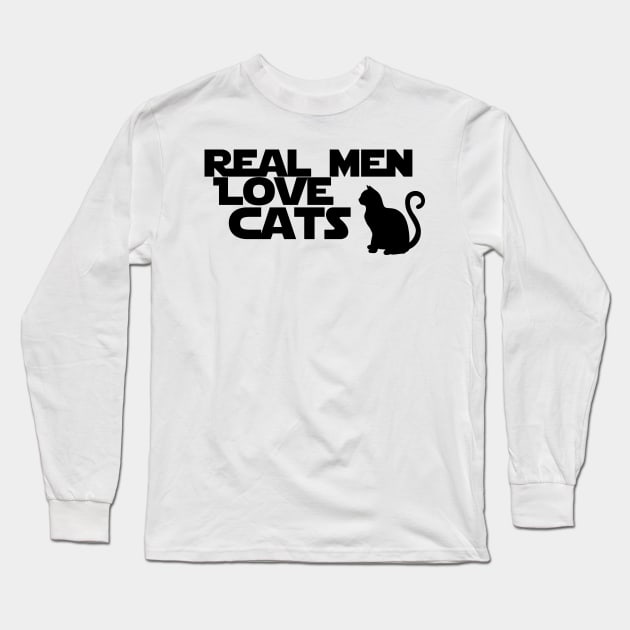 real men love cats Long Sleeve T-Shirt by yassinnox